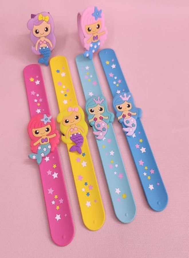 Tera13 TERA 13 Mermaid Bracelet For Girls Stylish Wrist Band For Kids (1 pcs) Return Gifts For Kids Multicolor Slap Bracelet For Girls Mermaid Theme Birthday Gifts - Image 2